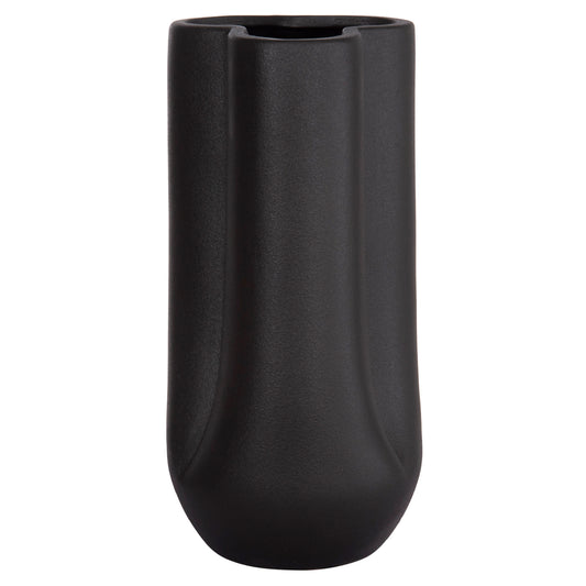 Ceramic Table Decor Glaze Hm4612.02 Matte Black Φ14x29hcm.