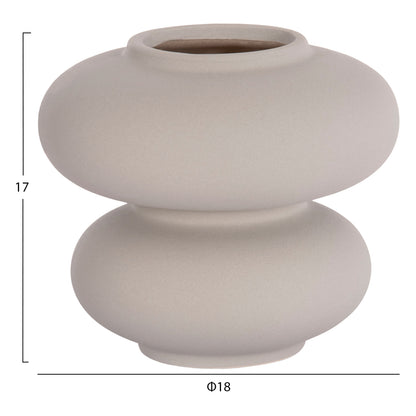 Ceramic Table Decor Rook Hm4629.03 Matte Grey Φ18x17hcm.