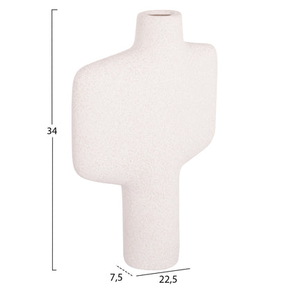 Ceramic Table Decor Series Arken Hm4622.01 Off White With Crystallisation 22.5x7.5x34hcm.