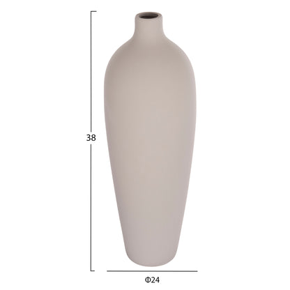 Ceramic Table Decor Galad Hm4624.03 Matte Grey Φ24x70hcm.