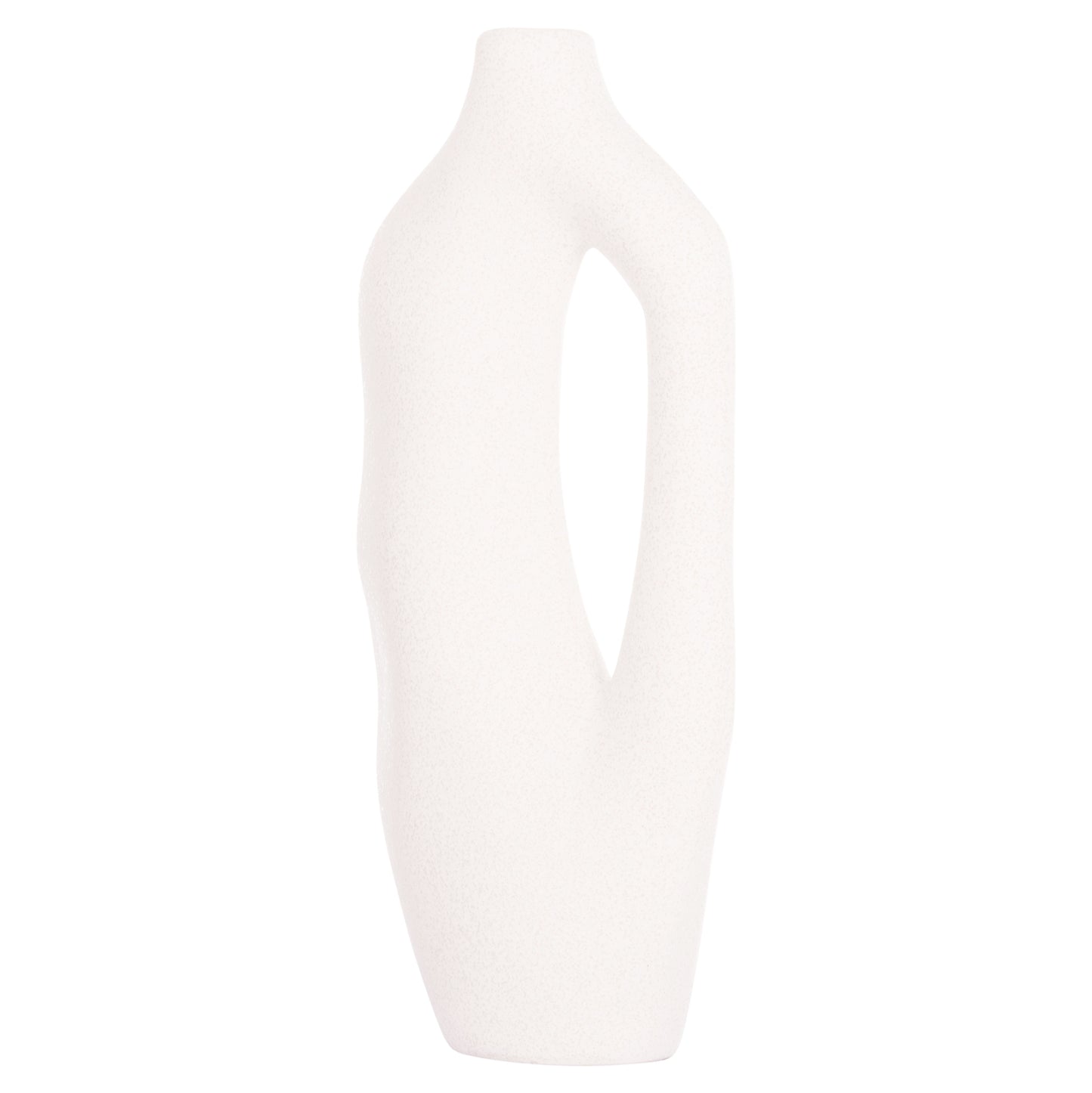 Ceramic Table Decor Series Sebor Hm4625 Off White With Crystallisation 20x9x46hcm.