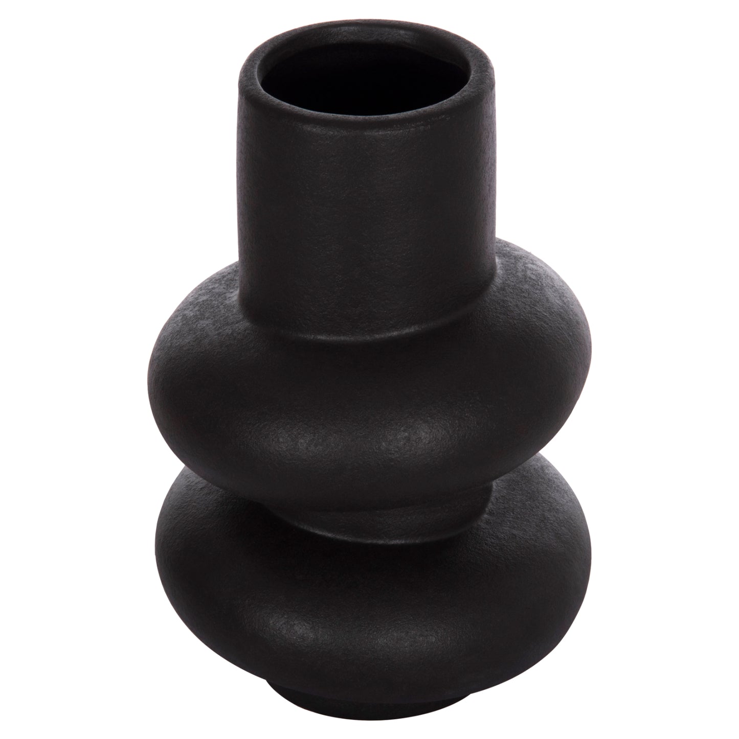 Ceramic Table Decor Rook Hm4627.02 Matte Black Φ16x25,5hcm.