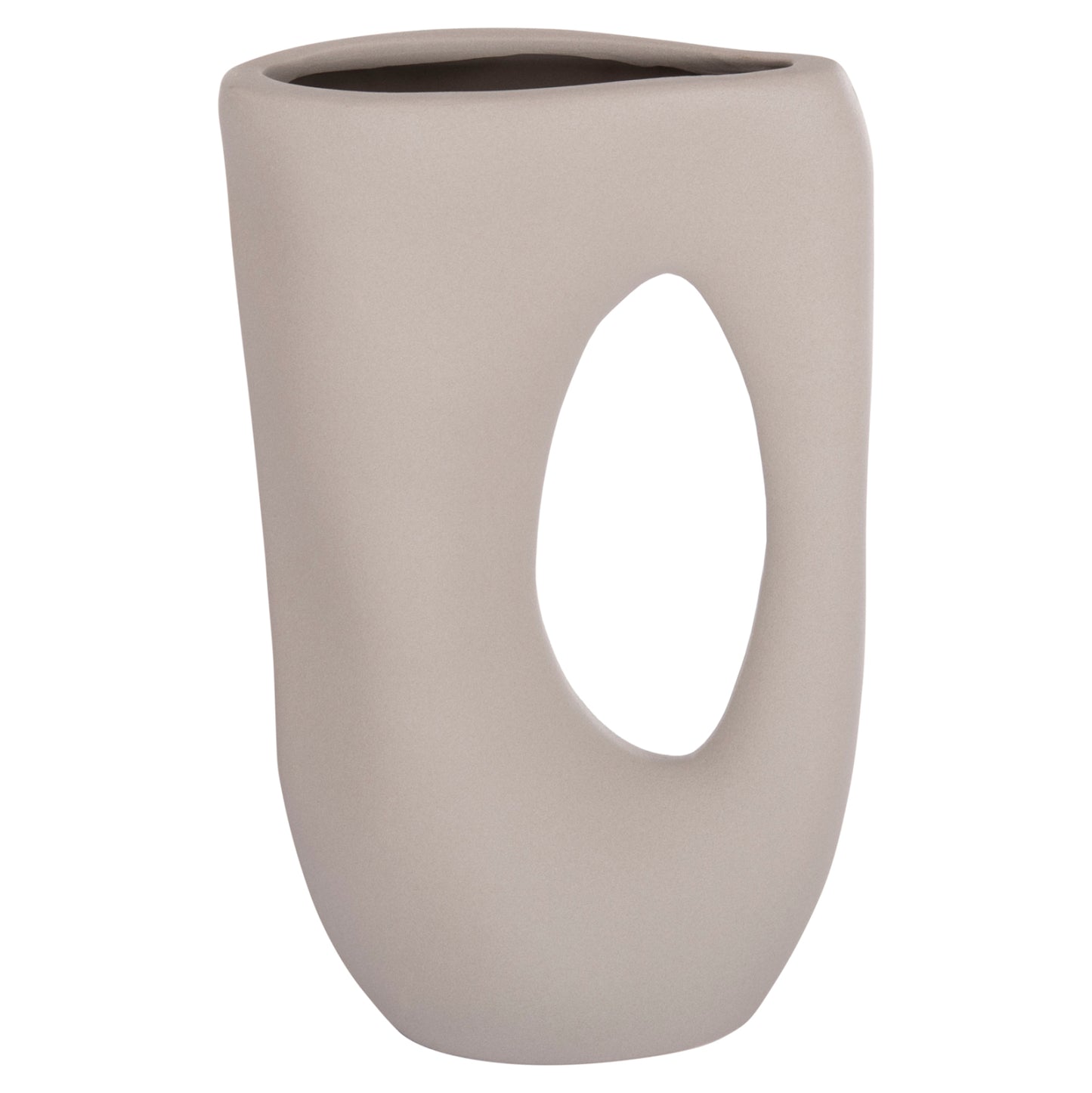 Ceramic Table Decor Sebor Hm4626.02 Matte Grey 21x8x35.5hcm.