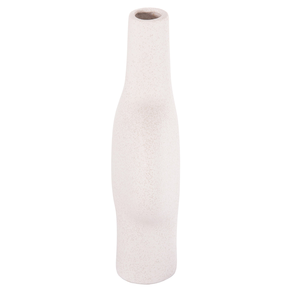 Ceramic Table Decor Series Arken Hm4620.01 Off White With Crystallisation 19x7,5x33,5hcm.