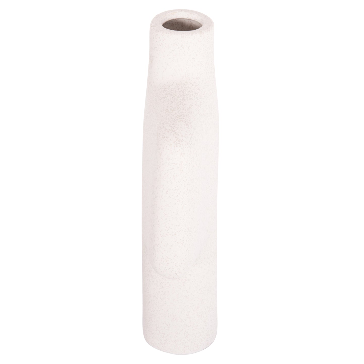 Ceramic Table Decor Series Arken Hm4622.01 Off White With Crystallisation 22.5x7.5x34hcm.