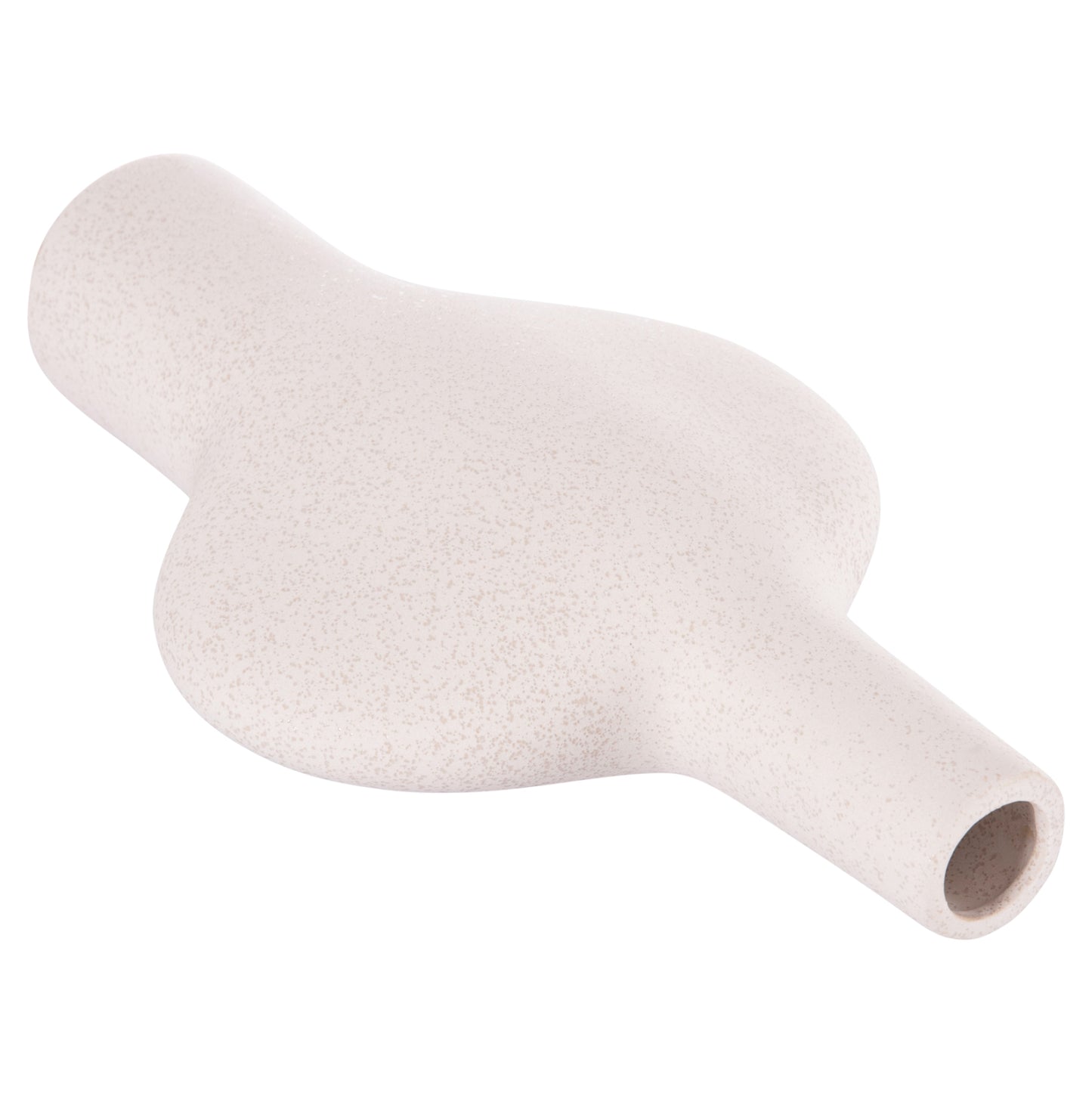 Ceramic Table Decor Series Arken Hm4620.01 Off White With Crystallisation 19x7,5x33,5hcm.