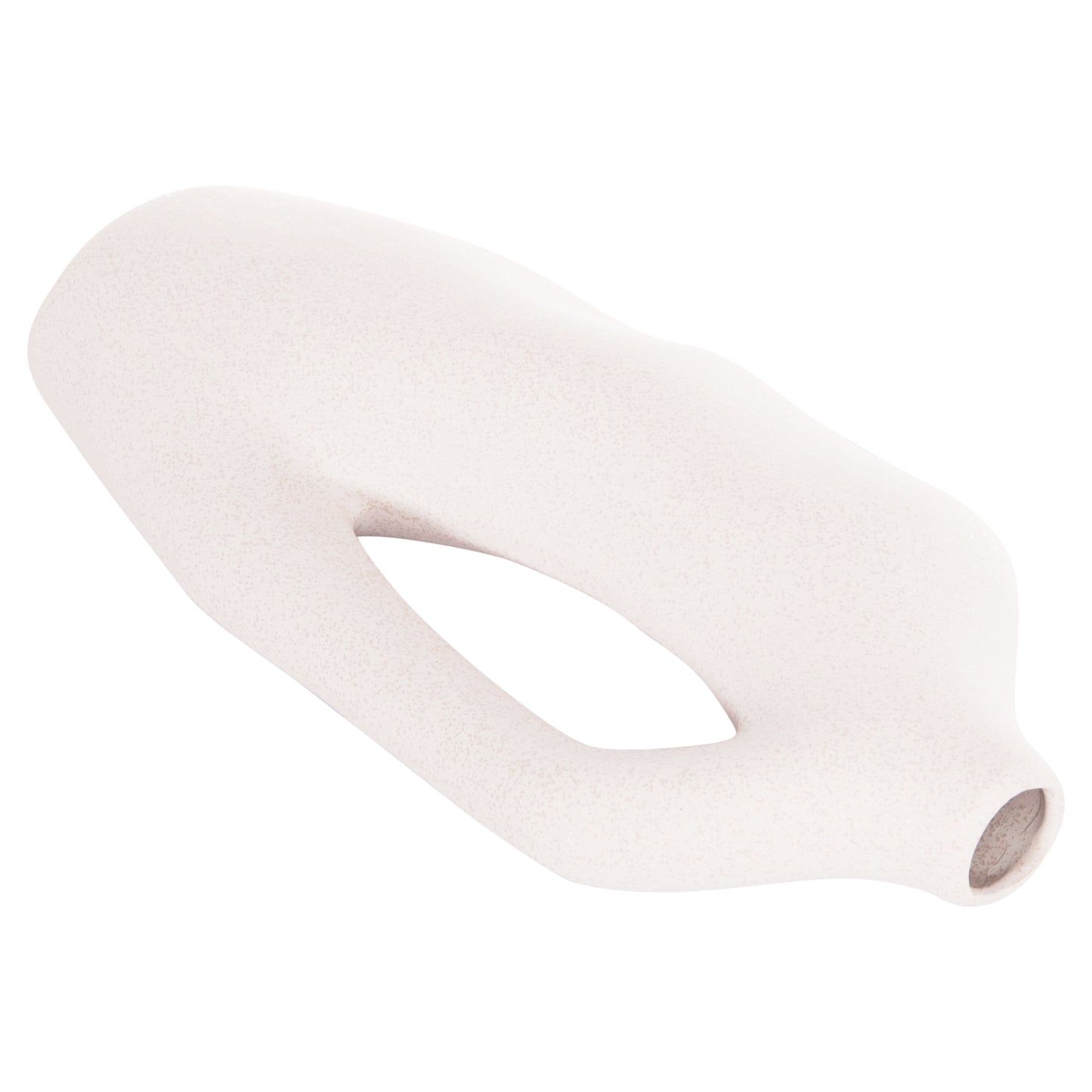 Ceramic Table Decor Series Sebor Hm4625 Off White With Crystallisation 20x9x46hcm.