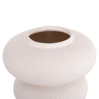 Ceramic Table Decor Rook Hm4629.01 Off White With Crystallisation Φ18x17hcm.
