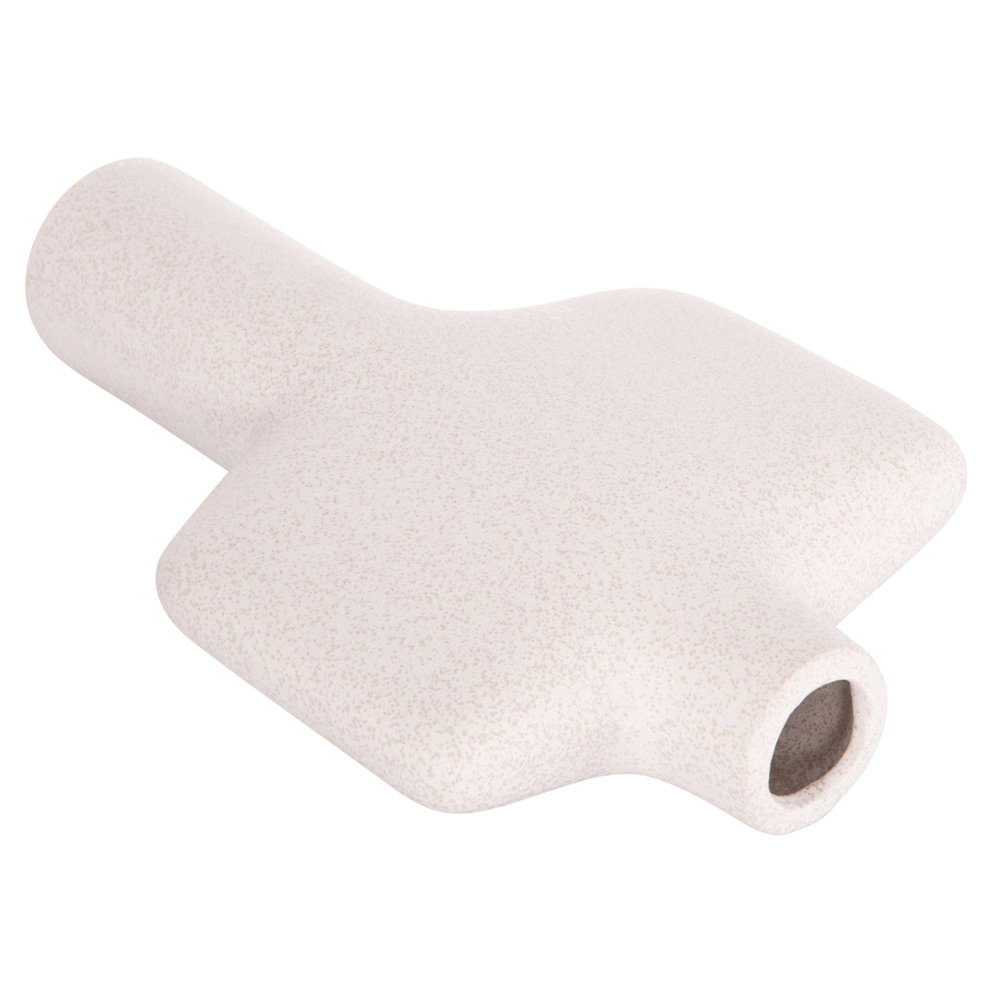 Ceramic Table Decor Series Arken Hm4622.01 Off White With Crystallisation 22.5x7.5x34hcm.