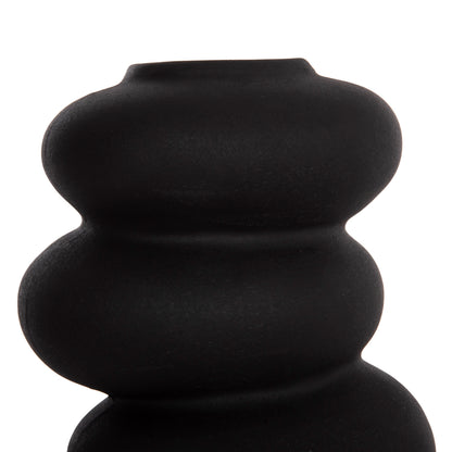 Ceramic Table Decor Rook Hm4628.02 Matte Black Φ14x19hcm.