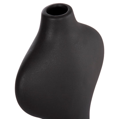 Ceramic Table Decor Series Arken Hm4621.02 Matte Black 18x8x32hcm.