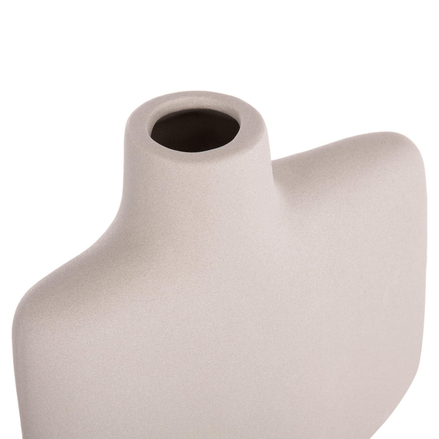 Ceramic Table Decor Series Arken Hm4622.03 Matte Grey 22x8x34.5hcm.