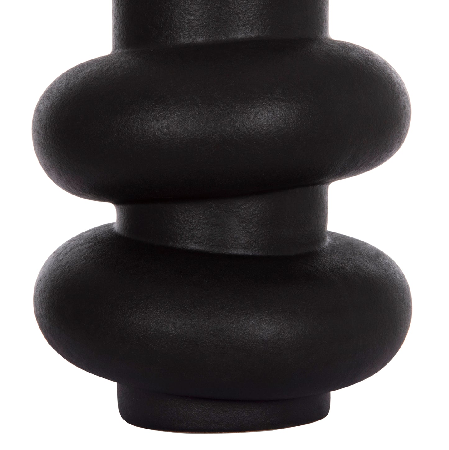 Ceramic Table Decor Rook Hm4627.02 Matte Black Φ16x25,5hcm.