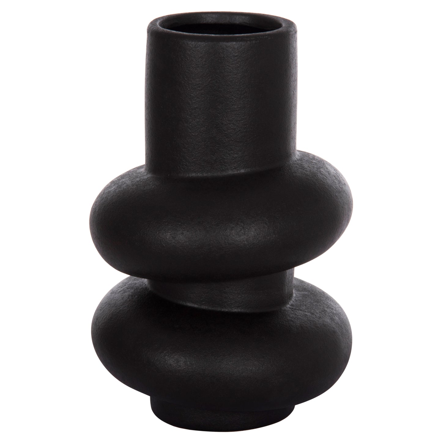 Ceramic Table Decor Rook Hm4627.02 Matte Black Φ16x25,5hcm.
