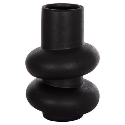 Ceramic Table Decor Rook Hm4627.02 Matte Black Φ16x25,5hcm.