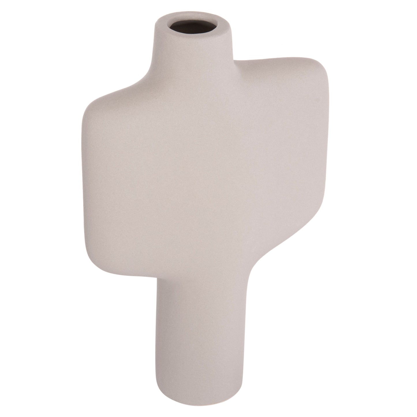 Ceramic Table Decor Series Arken Hm4622.03 Matte Grey 22x8x34.5hcm.