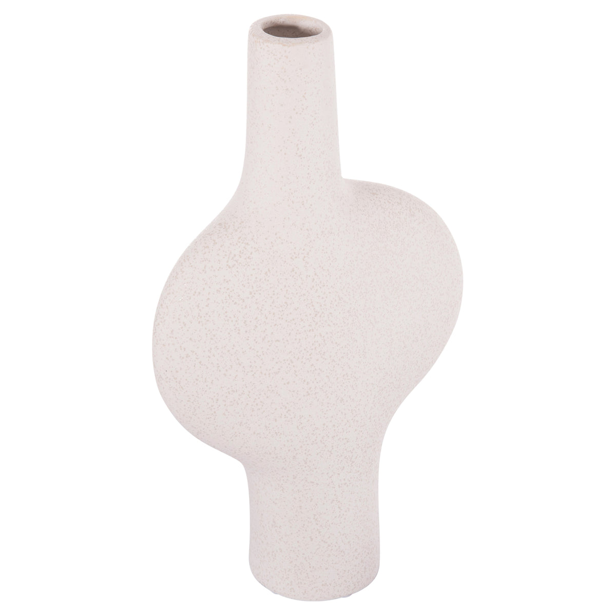 Ceramic Table Decor Series Arken Hm4620.01 Off White With Crystallisation 19x7,5x33,5hcm.