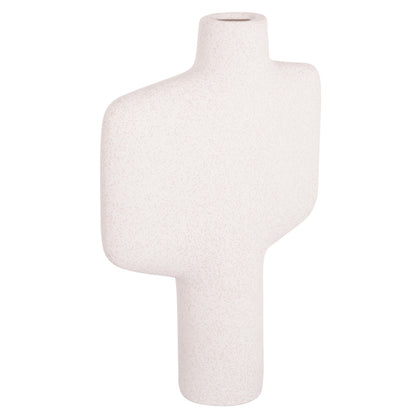 Ceramic Table Decor Series Arken Hm4622.01 Off White With Crystallisation 22.5x7.5x34hcm.