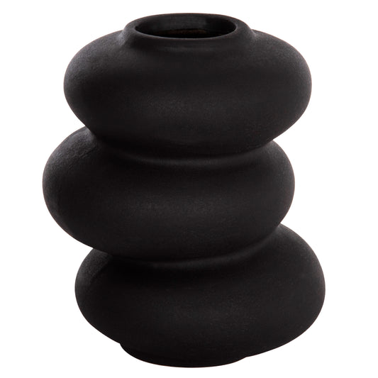 Ceramic Table Decor Rook Hm4628.02 Matte Black Φ14x19hcm.