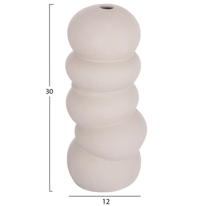 Ceramic Table Decor Rook Hm4630.03 Matte Grey Φ12x30hcm.