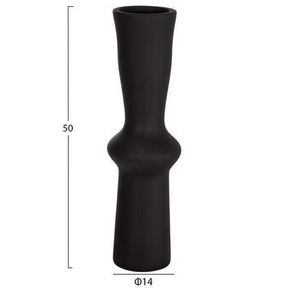 Ceramic Table Decor Scepter Hm4637.02 Matte Black Φ14x50hcm.