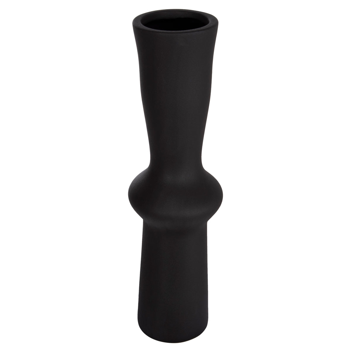 Ceramic Table Decor Scepter Hm4637.02 Matte Black Φ14x50hcm.