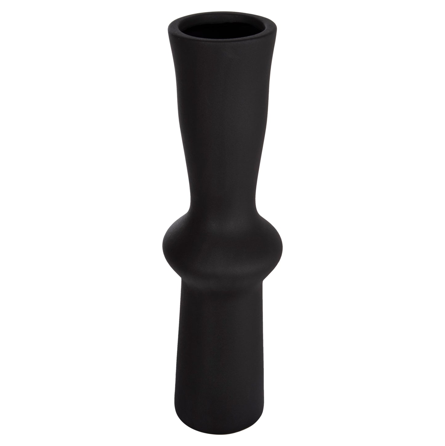 Ceramic Table Decor Scepter Hm4637.02 Matte Black Φ14x50hcm.