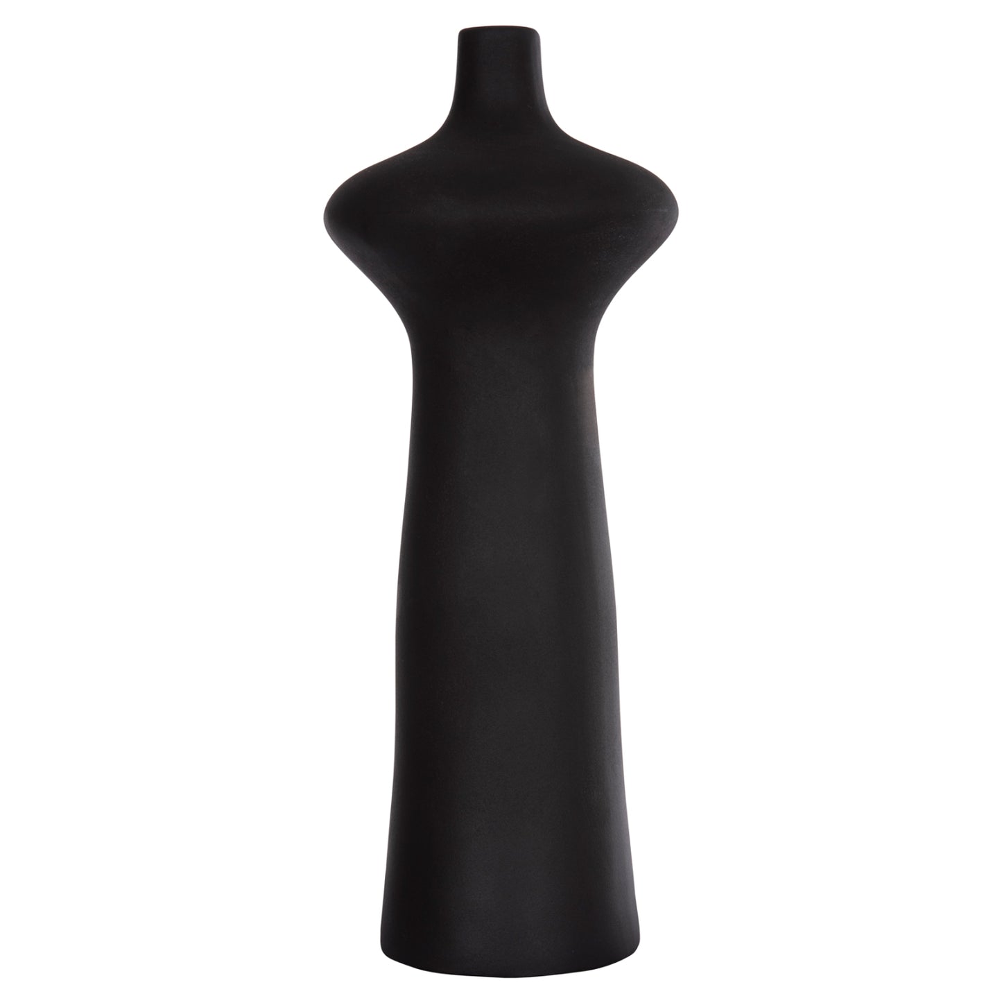Ceramic Table Decor Scepter Hm4636.02 Matte Black Φ18x49hcm.