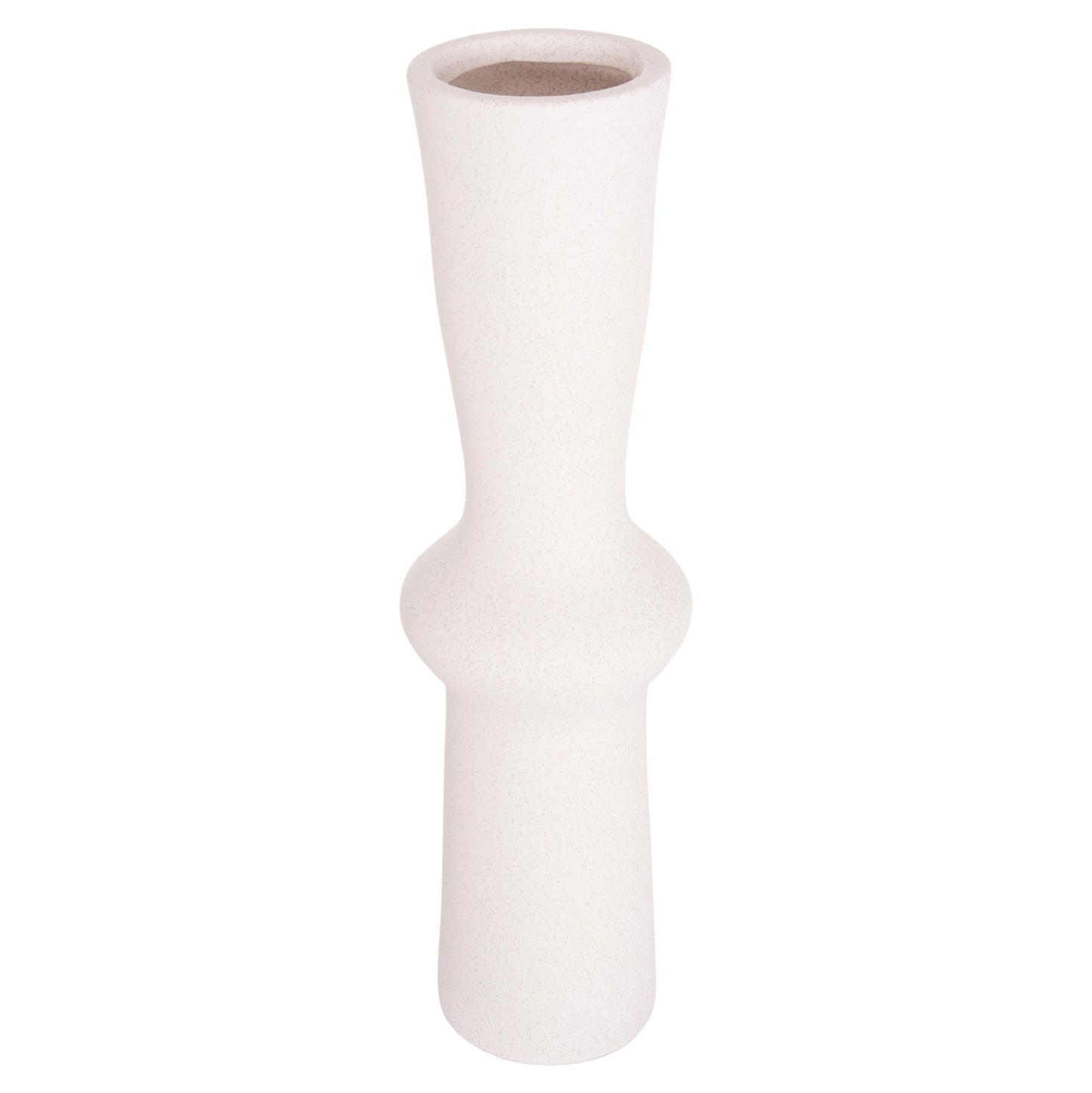 Ceramic Table Decor Scepter Hm4637.01 Off White With Crystallization Φ14x50hcm.