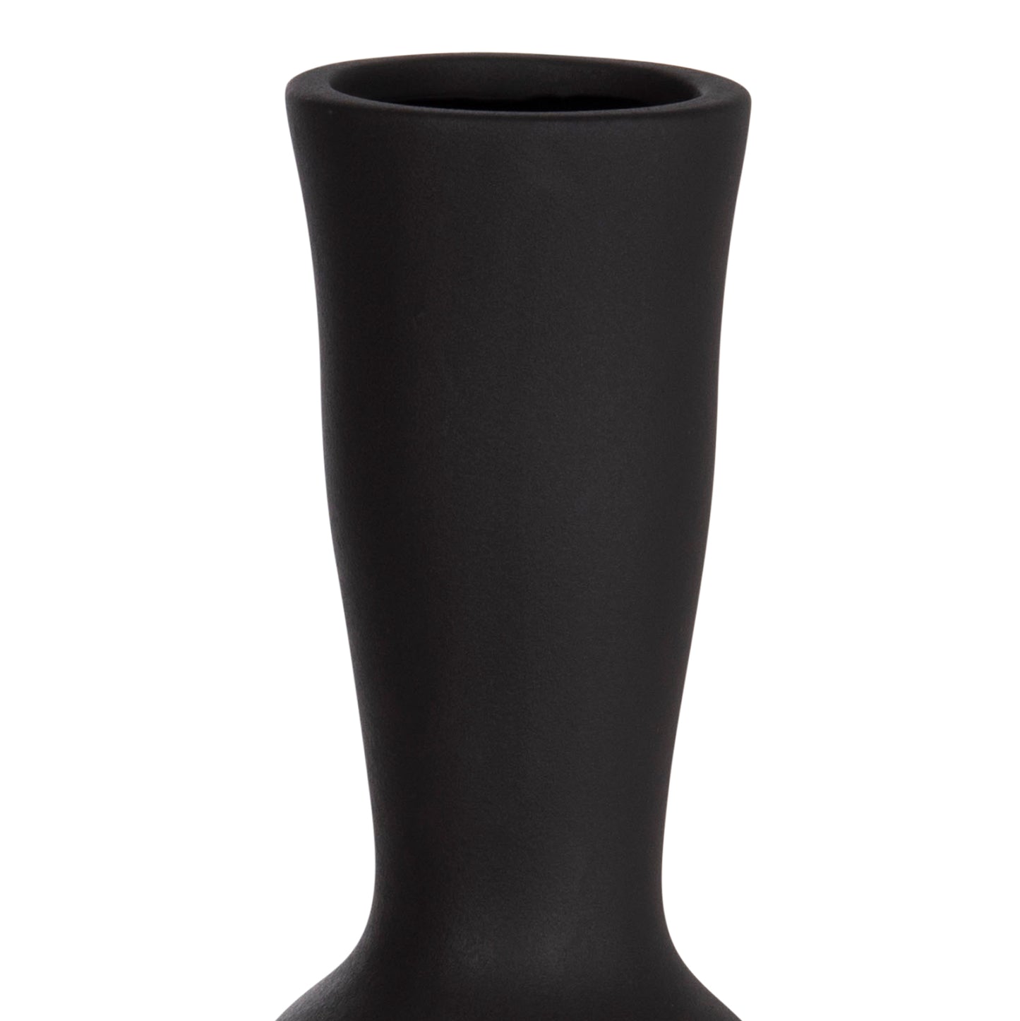 Ceramic Table Decor Scepter Hm4637.02 Matte Black Φ14x50hcm.