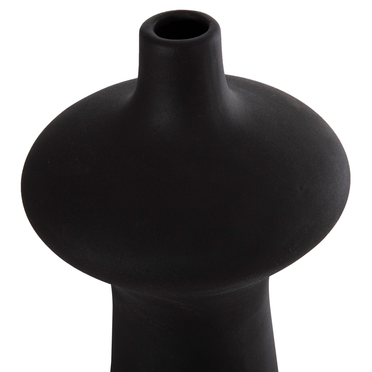 Ceramic Table Decor Scepter Hm4636.02 Matte Black Φ18x49hcm.