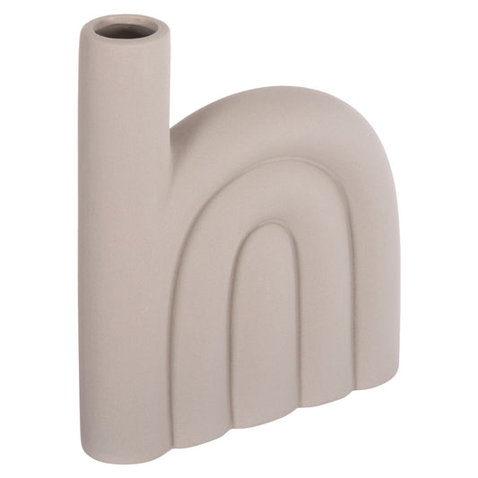Ceramic Table Decor Arcon Hm4639.03 Matte Grey 23x5.5x29h Cm.