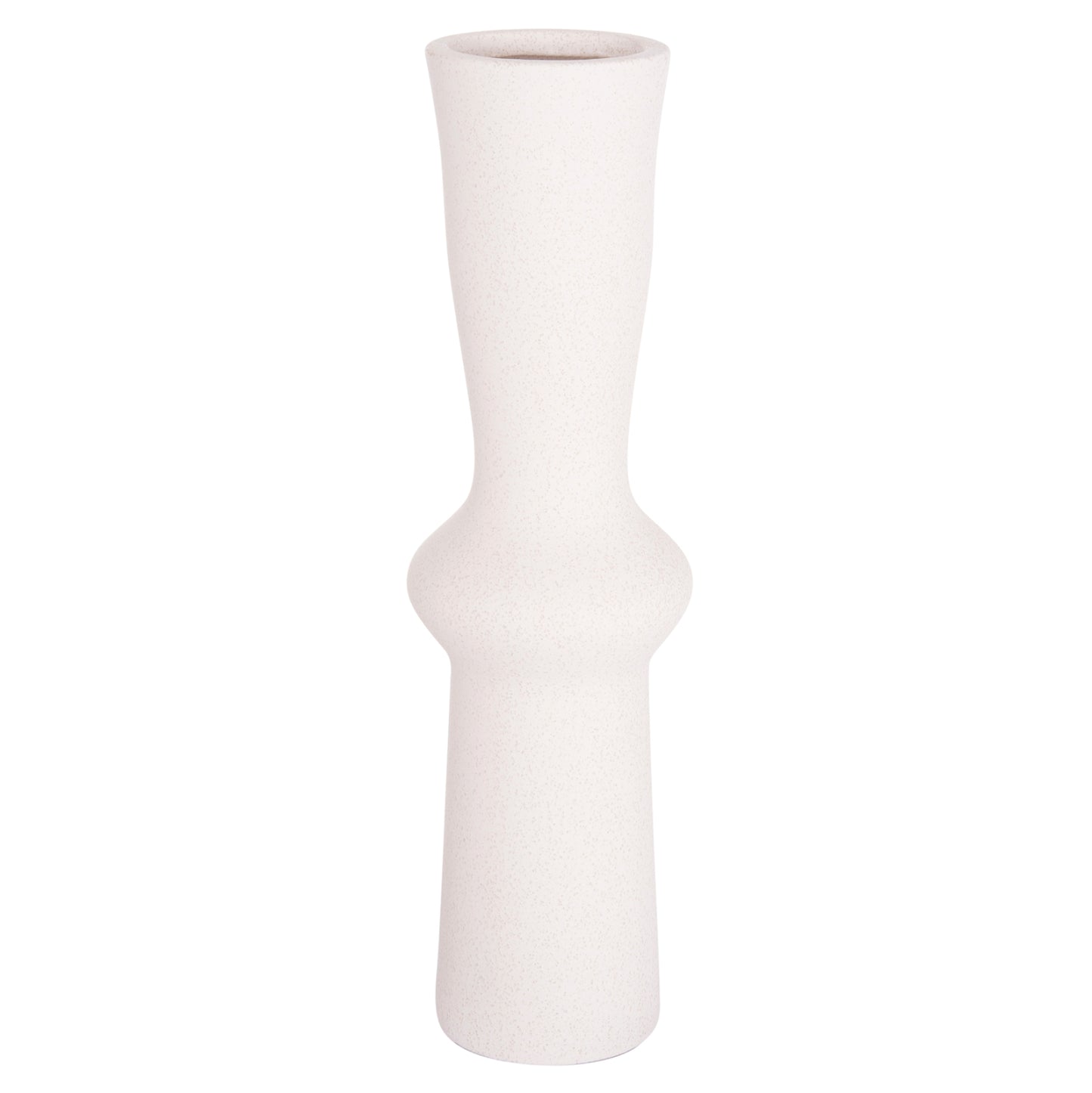 Ceramic Table Decor Scepter Hm4637.01 Off White With Crystallization Φ14x50hcm.