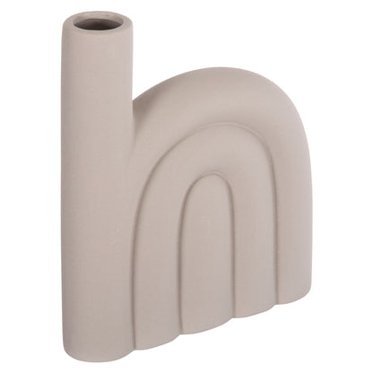 Ceramic Table Decor Arcon Hm4639.03 Matte Grey 23x5.5x29h Cm.