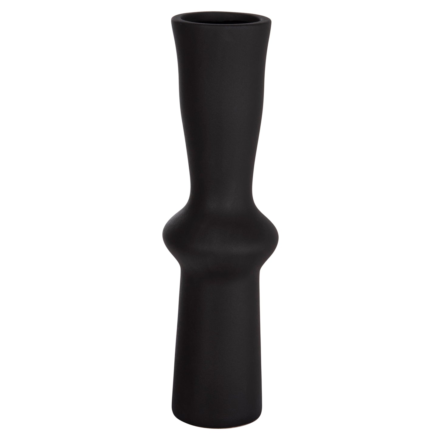 Ceramic Table Decor Scepter Hm4637.02 Matte Black Φ14x50hcm.