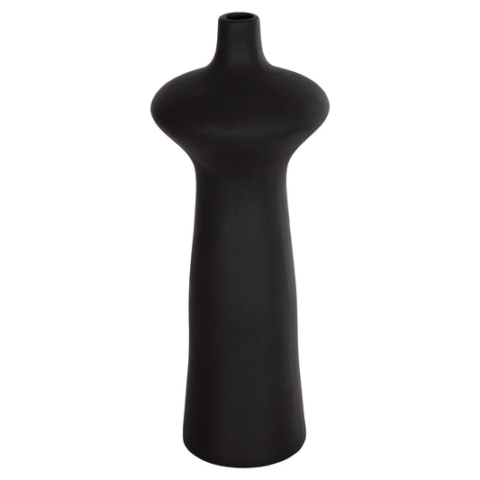 Ceramic Table Decor Scepter Hm4636.02 Matte Black Φ18x49hcm.