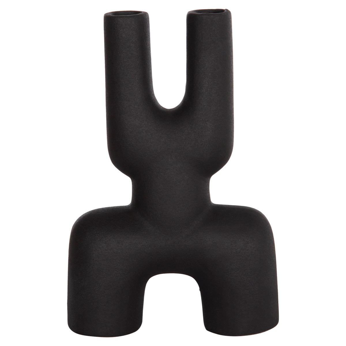 Ceramic Table Decor Mani Hm4642.02 Black Matte 15.5x6x23.5hcm.