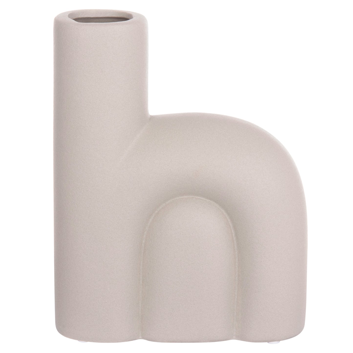 Ceramic Table Decor Arcon Hm4640.03 Matte Grey 19x7x24hcm.