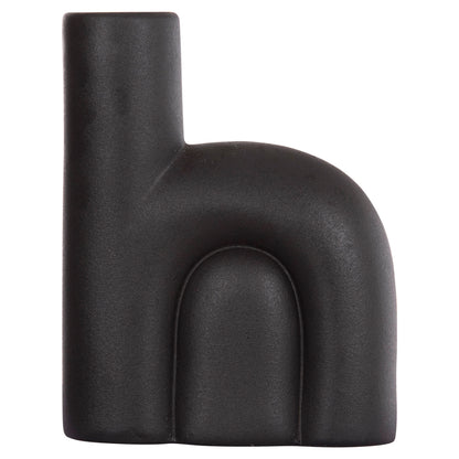 Ceramic Table Decor Arcon Hm4640.02 Matte Black 19x7x24hcm.