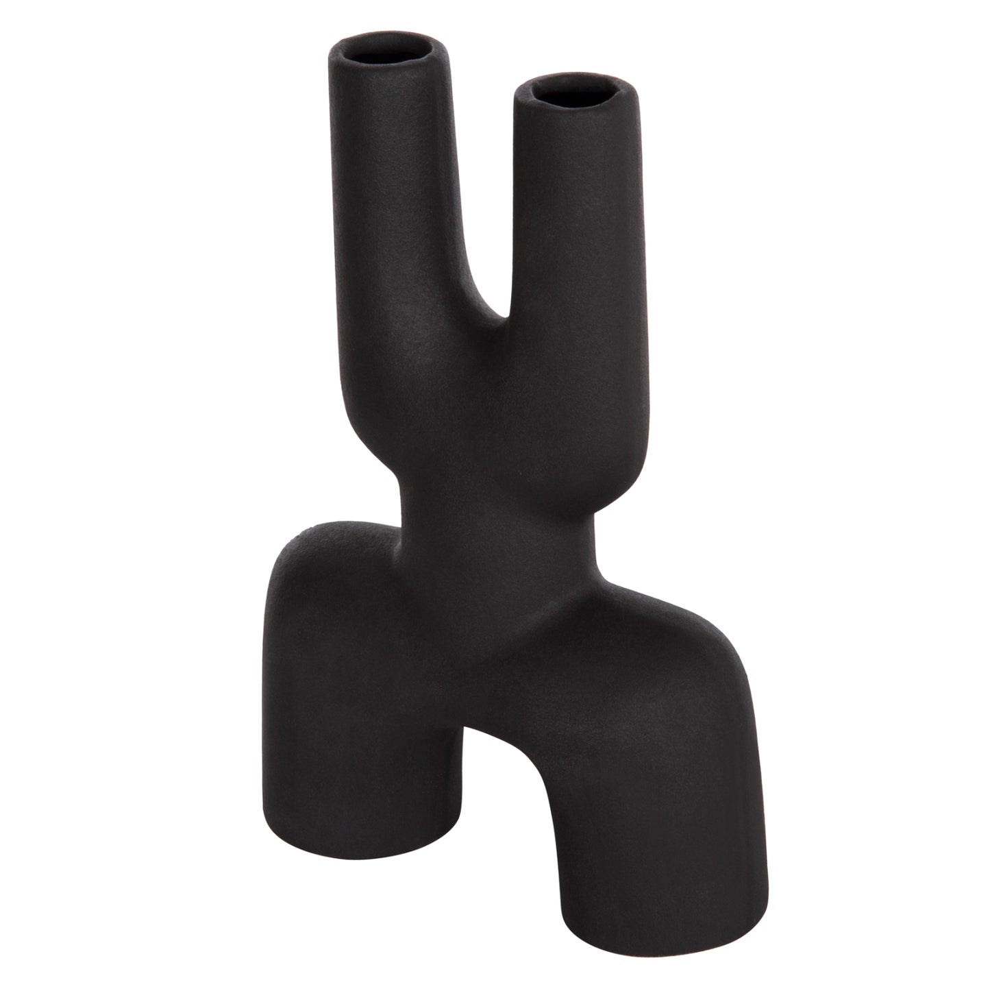 Ceramic Table Decor Mani Hm4642.02 Black Matte 15.5x6x23.5hcm.