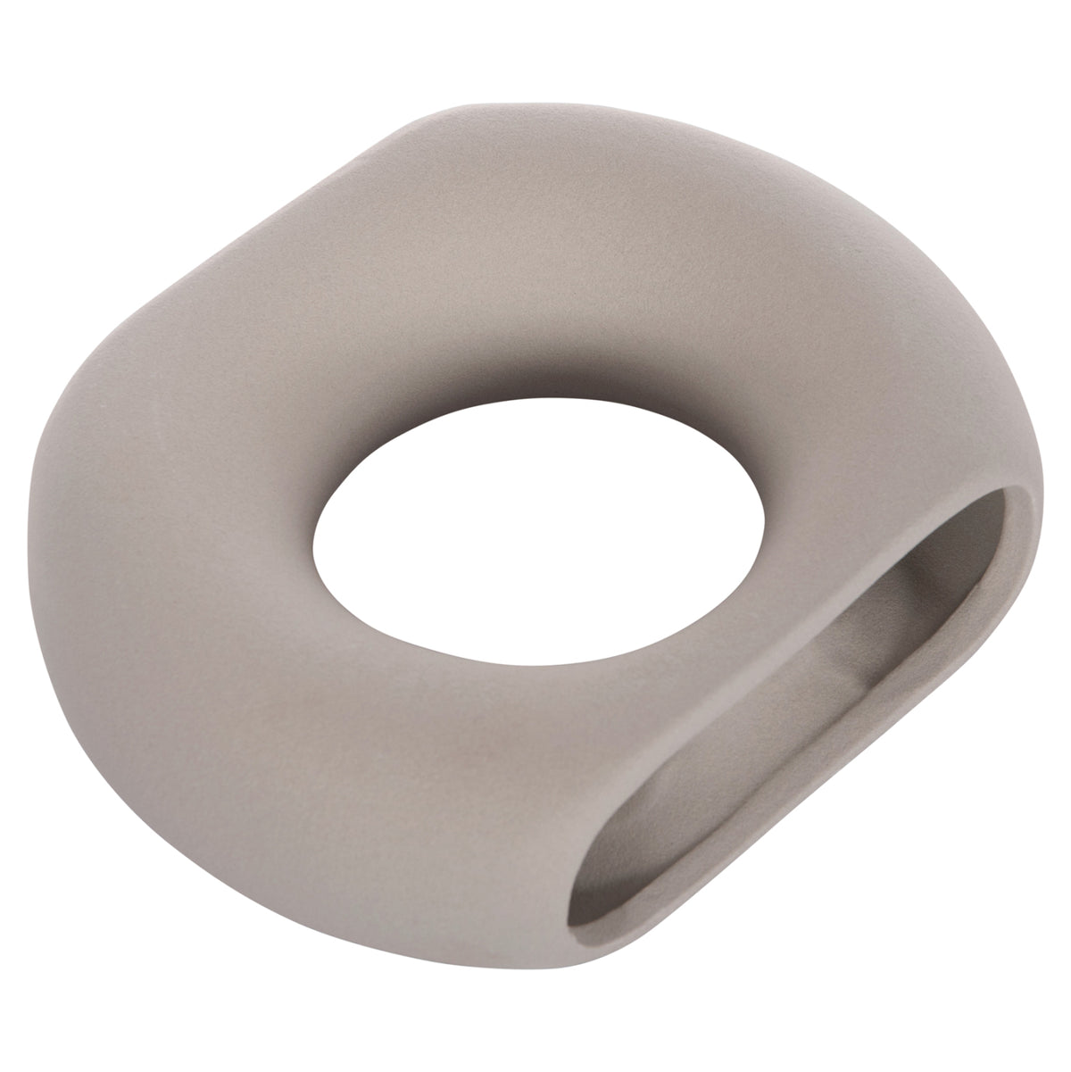 Ceramic Table Decor Ellipto Hm4646.03 Matte Grey 18x6.5x14hcm.