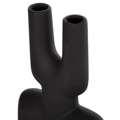Ceramic Table Decor Mani Hm4642.02 Black Matte 15.5x6x23.5hcm.