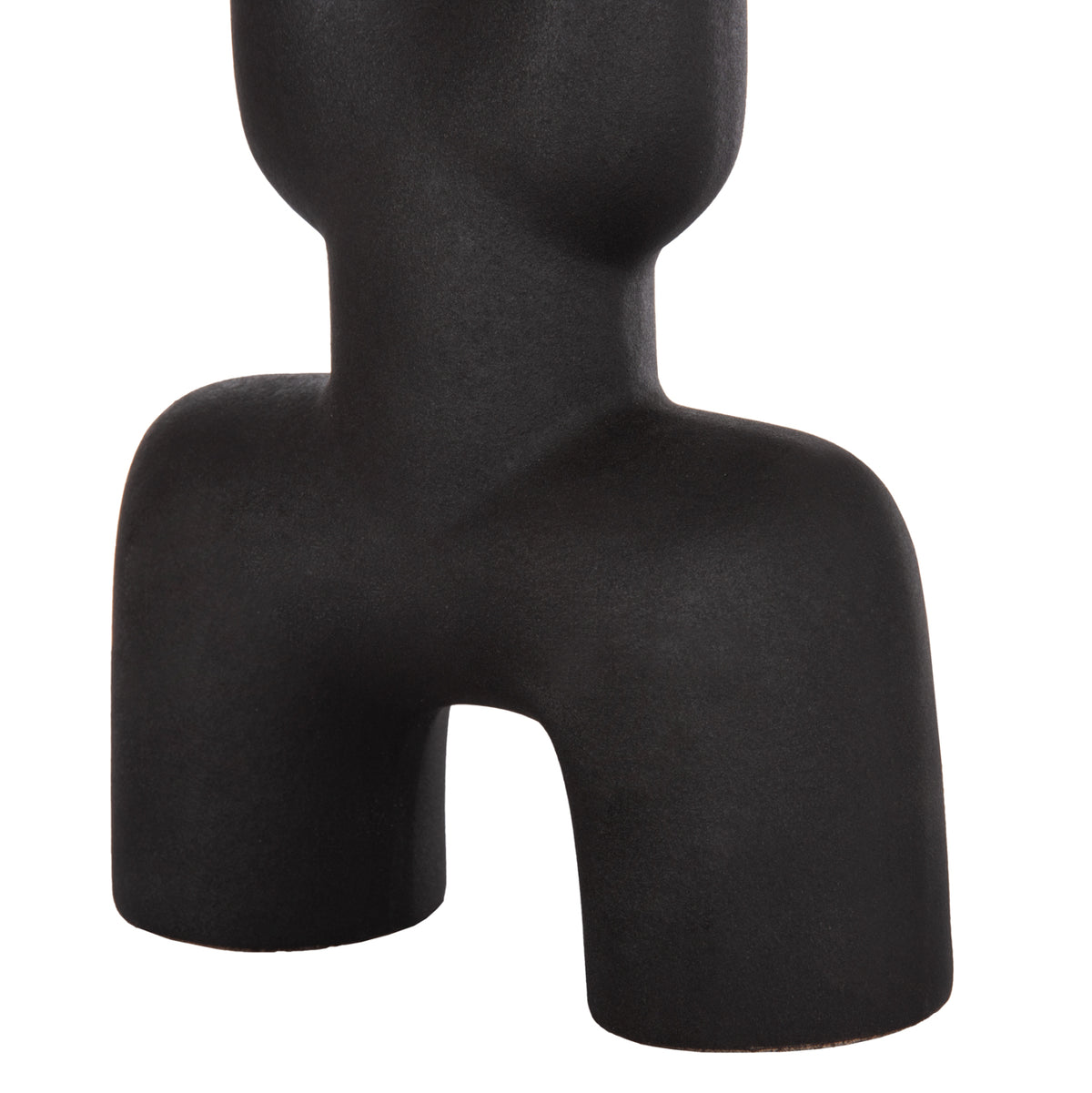 Ceramic Table Decor Mani Hm4642.02 Black Matte 15.5x6x23.5hcm.