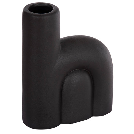 Ceramic Table Decor Arcon Hm4640.02 Matte Black 19x7x24hcm.