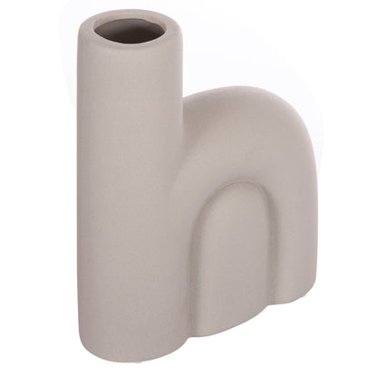 Ceramic Table Decor Arcon Hm4640.03 Matte Grey 19x7x24hcm.