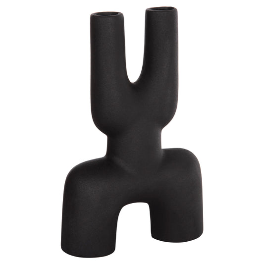 Ceramic Table Decor Mani Hm4642.02 Black Matte 15.5x6x23.5hcm.