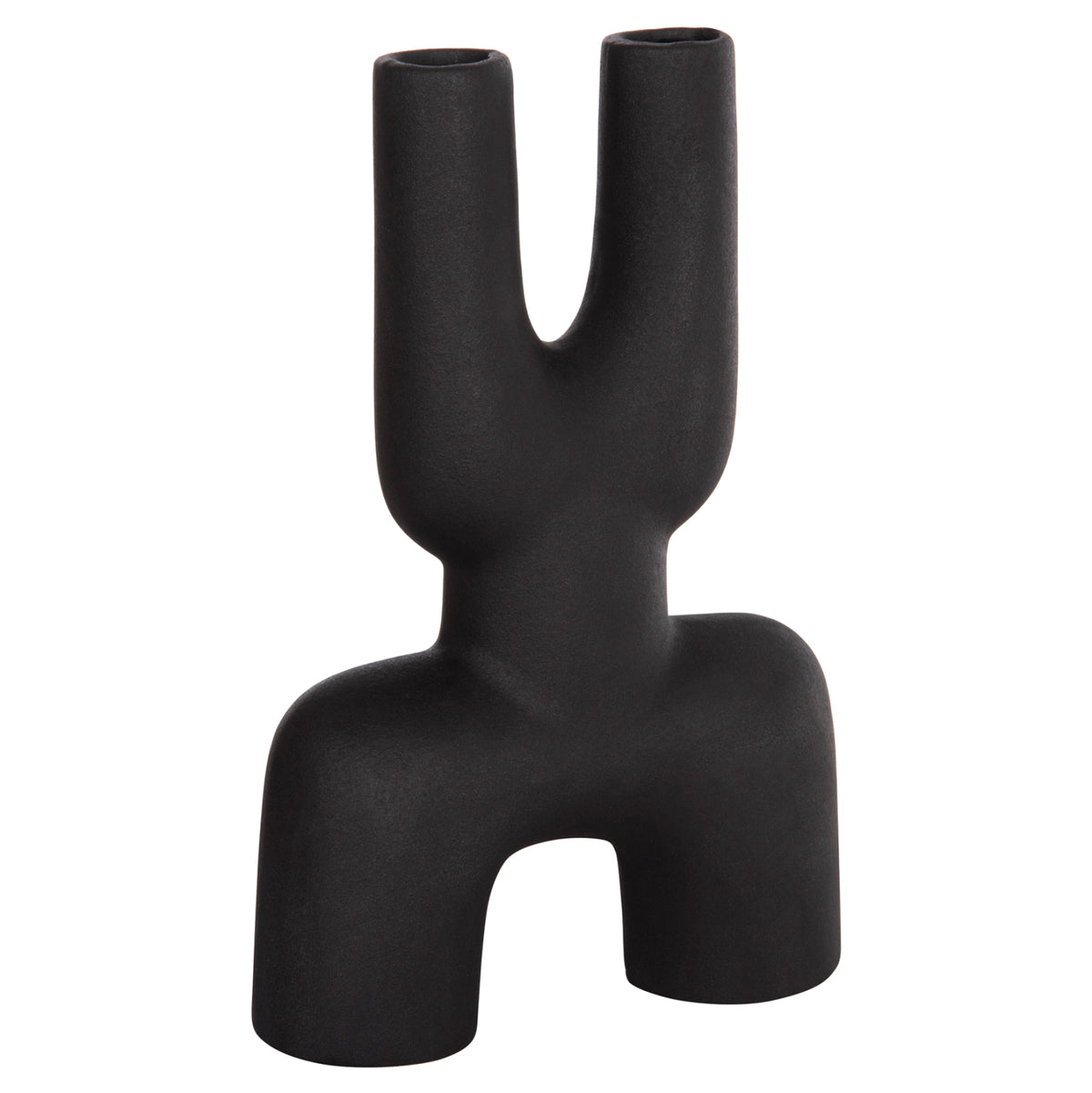 Ceramic Table Decor Mani Hm4642.02 Black Matte 15.5x6x23.5hcm.