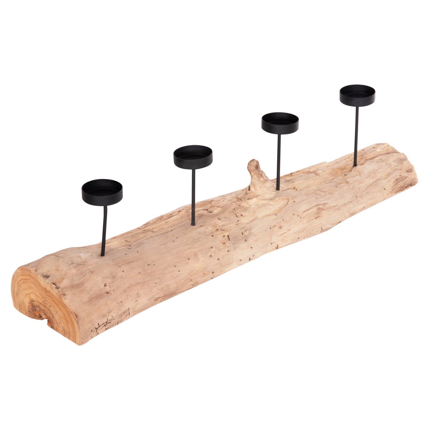 Ember table Teak Candle Stand - 71x15cm