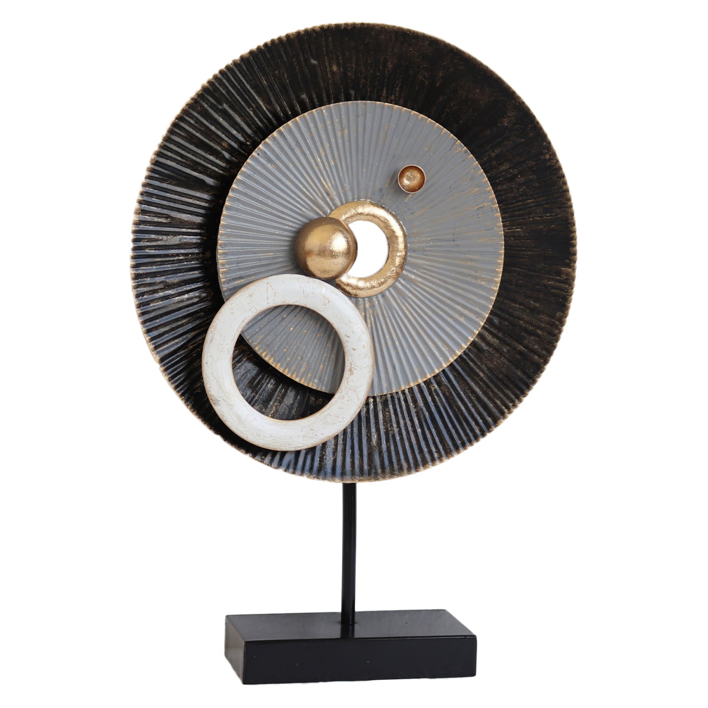 Metal Table Decoration Hm7176 Black Gold 33x8x47 Cm.