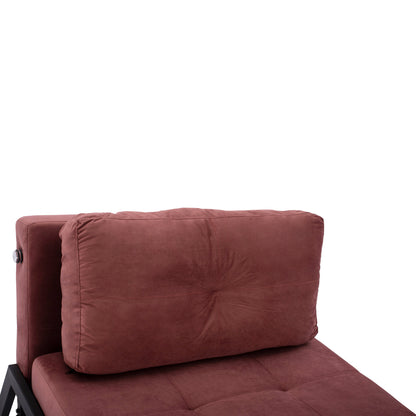 Hm3078.12 Armchair/bed Constance, Dusty Pink Velvet 95x92x66y Cm.